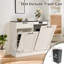 Armoire à poubelle inclinable, armoire à poubelle pour la cuisine, armoire en bois avec poubelle escamotable-106934505