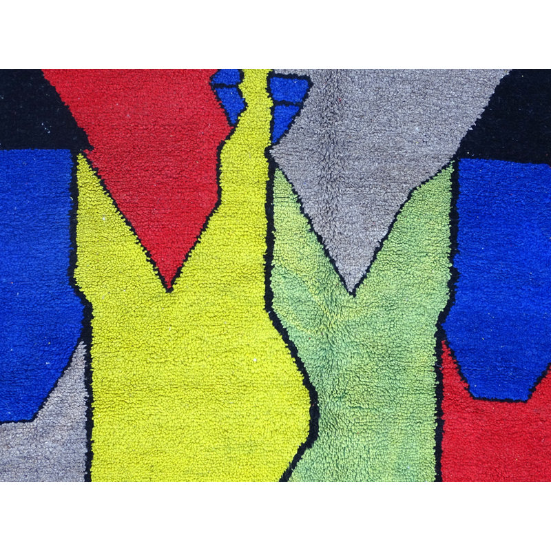 Geometric Hand Woven 210cm X 190cm Area Rug