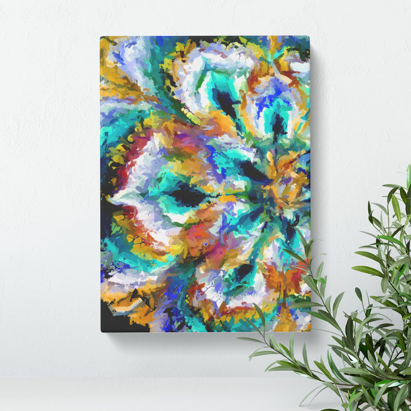 Escaping The Sea Abstract - Wrapped Canvas, 76cm H x 50cm W x 3cm D