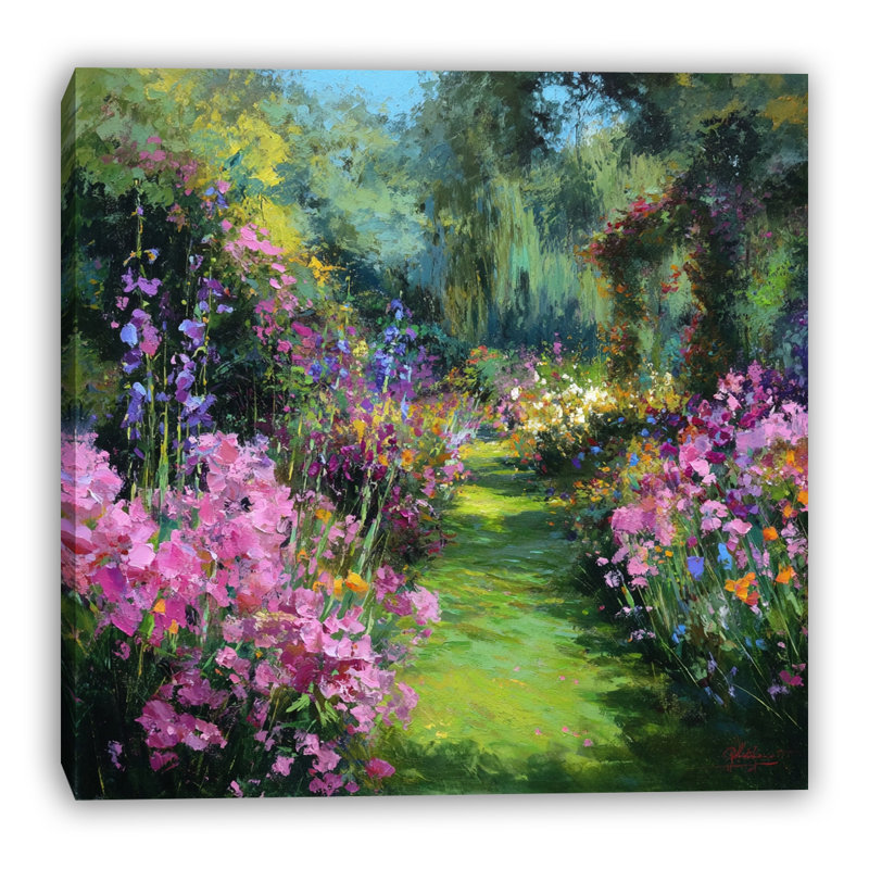 Art mural sur toile Secret Garden Trail, H 40 po x l 40 po x P 1,5 po