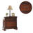 Contemporary Style Nightstand In Cherry With Drawer Storage For Bedroom Solid Wood Table And 2