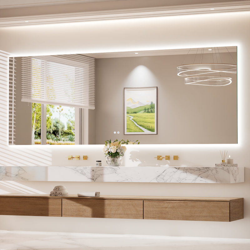 Miroir de salle de bain Armadale, 36 po x 96 po
