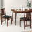 Folding Dining Chair Armless Kitchen Dining Room Chairs With Rubber Wood Legs Anti-slip Foot Pads Modern Chair For Home-1519901512