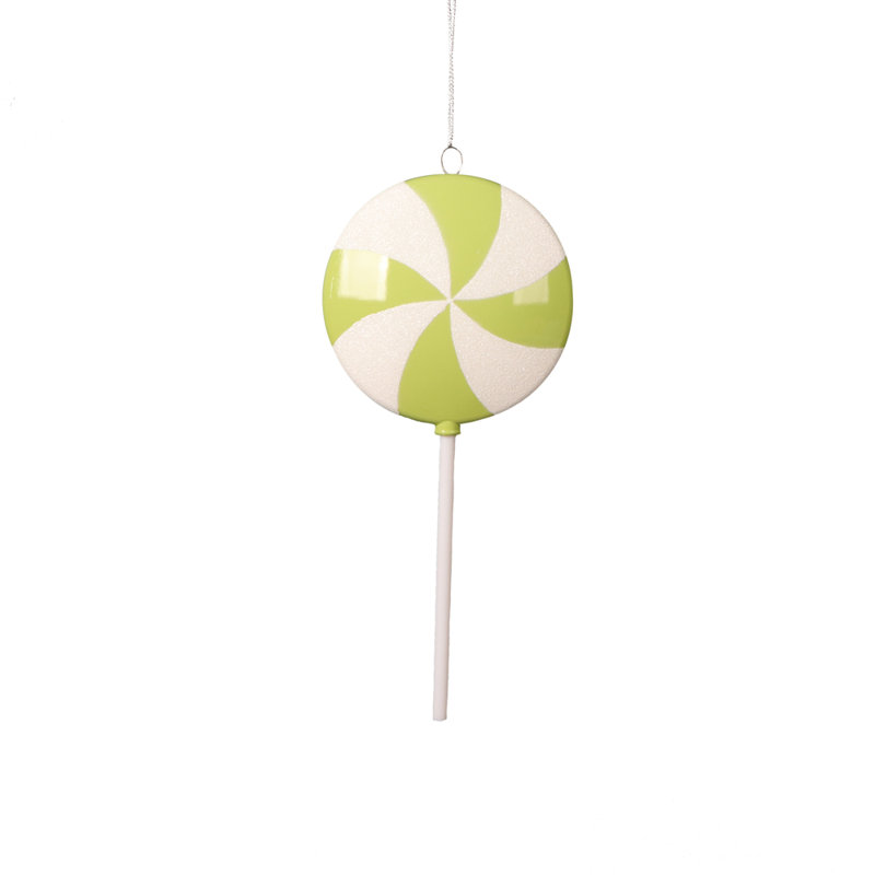 Sucette ronde Gashije, Lime / Blanc