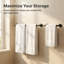 6-Piece Bathroom Hardware Set in Matte Black-100351490