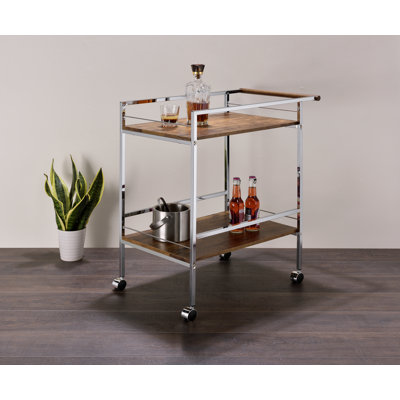 Aedric Metal Bar Cart