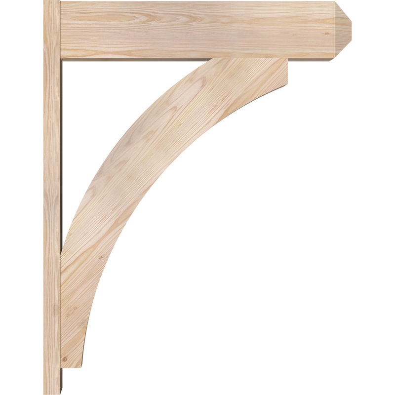 Persienne en bois rustique Thorton Craftsman,  P 30 po x H 38 po , Sapin Douglas de 7 1/2 po (lisse)