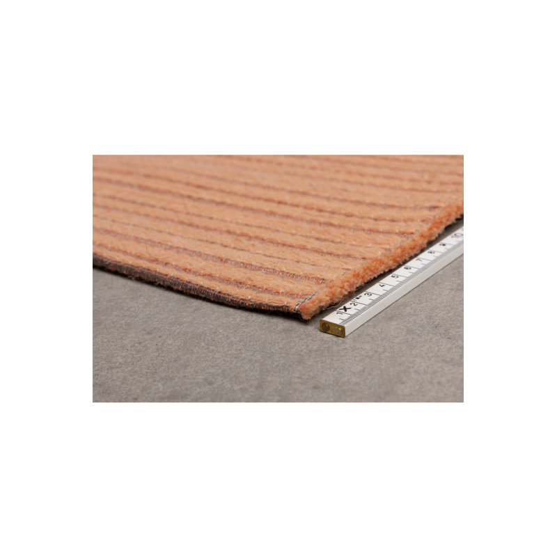 Waves Wool Striped Area Rug, Rectangle 5'7" x 7'10"