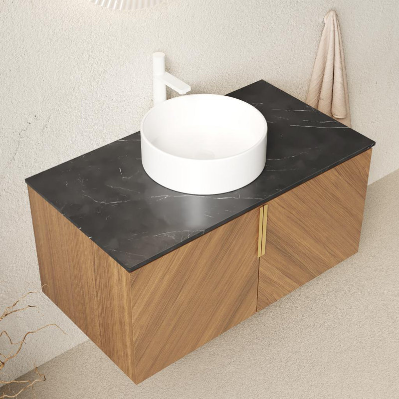 Meuble-lavabo mural 36 po avec lavabo, 36"
