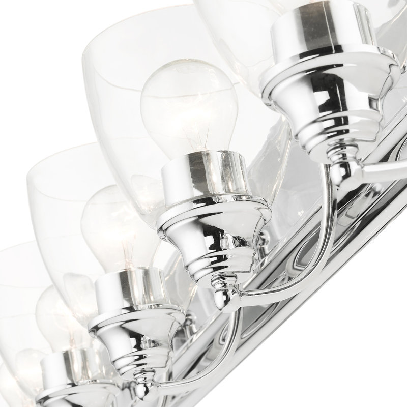 Shubhika 6 - Light Dimmable Vanity Light, Polished Chrome