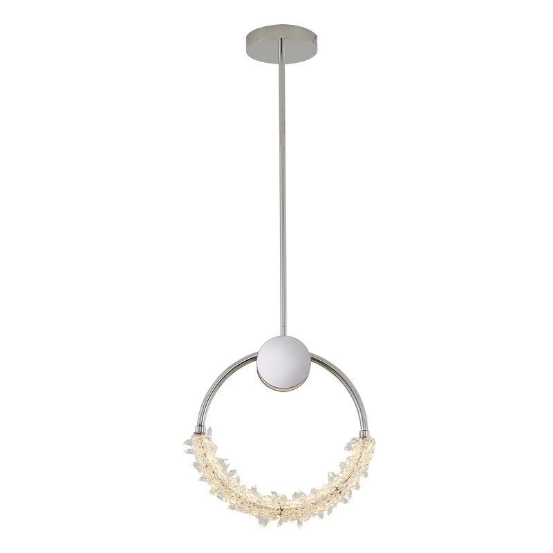 Luminaire suspendu géométrique 1 lumière DEL