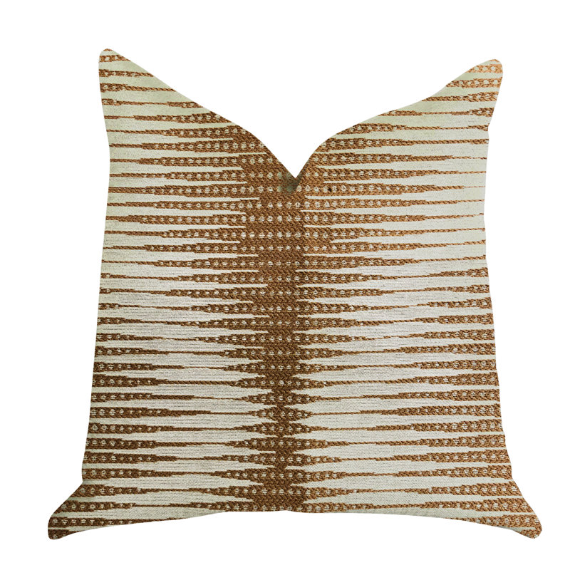 Coussin de luxe à chevrons pokaline, 18 po x 18 po, Coussin décoratif