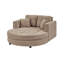 Canapé-lit incurvé Serenity 54,7 po avec accoudoirs de rangement et coussins-133752161