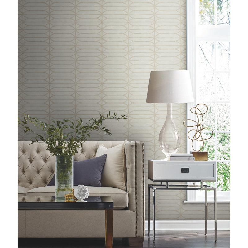 Rouleau de papier peint autocollant L 20 pi x l 20,5 po, Taupe