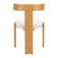 Chaise de salle à manger Tiana naturelle et beige-116162195