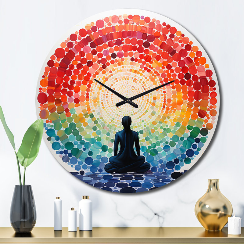 Horloge murale abstraite, Grand