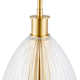 Roman 1-Light Pendant in Natural Brass