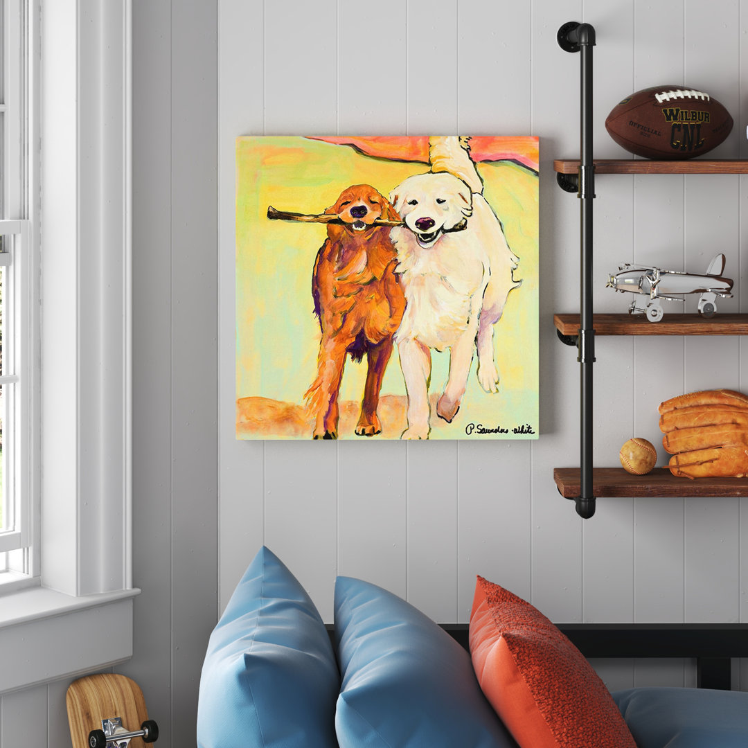 Stick With Me by Pat Saunders-White - Wrapped Canvas Print Archie & Oscar™ Size: 24" H x 24" W