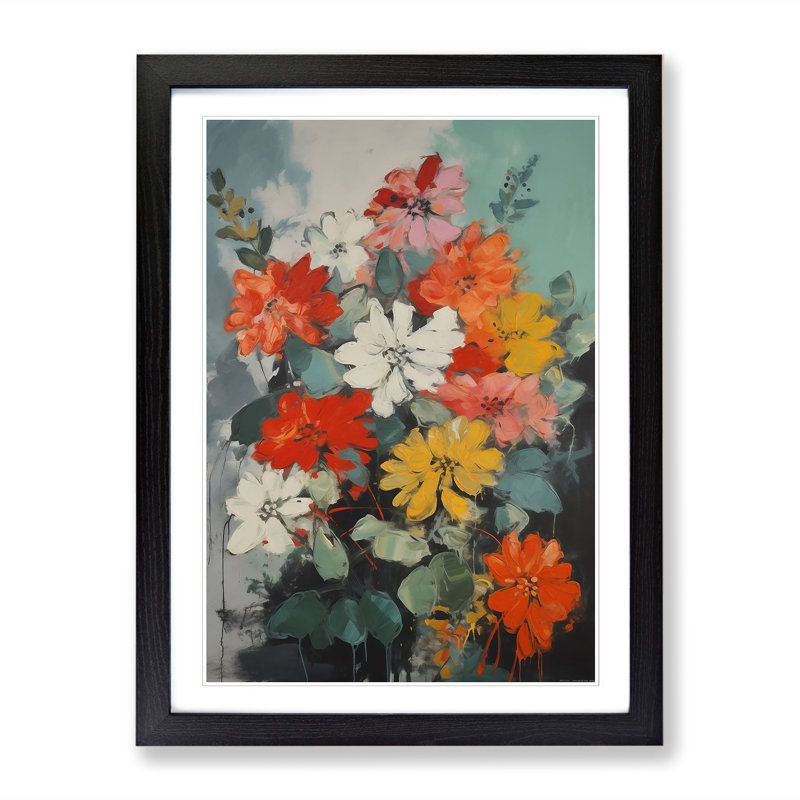 FRM-V0523-921X Flowers Mid Century Style Vol.2 - Picture Frame Print