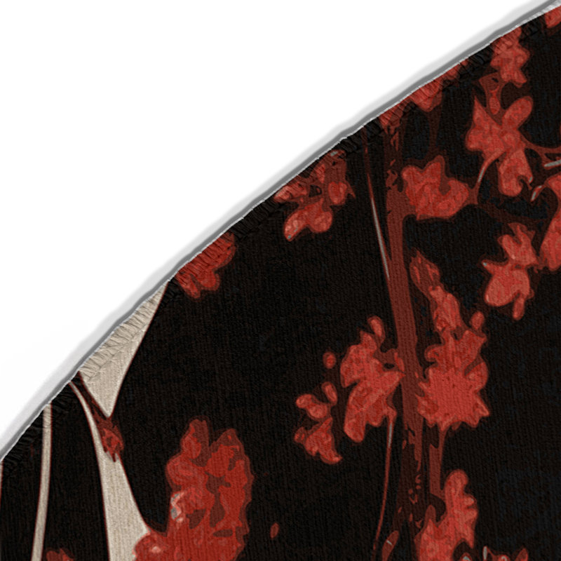 Twilight Blossom Indoor And Outdoor Area Rug, Round 5'