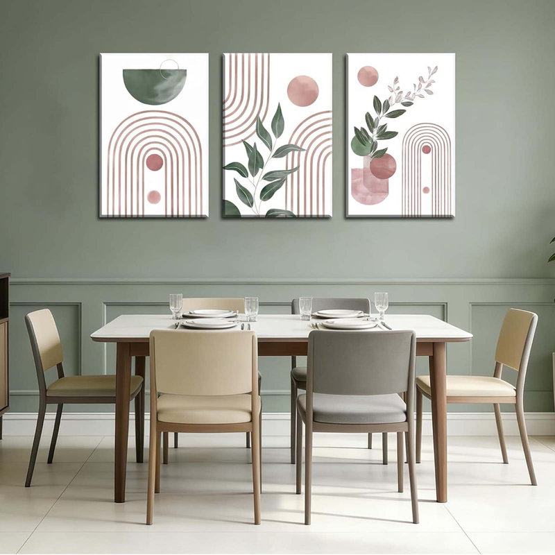 3 Piece Wrapped Canvas Wall Art