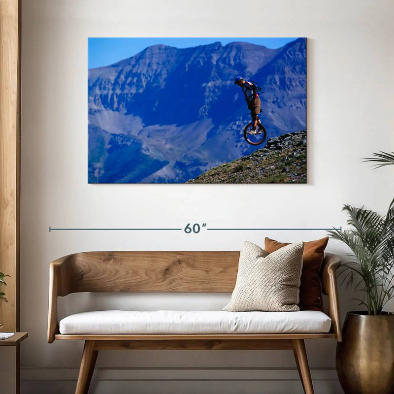 Meicycle montagne en pente, H 30 po x l 45 po