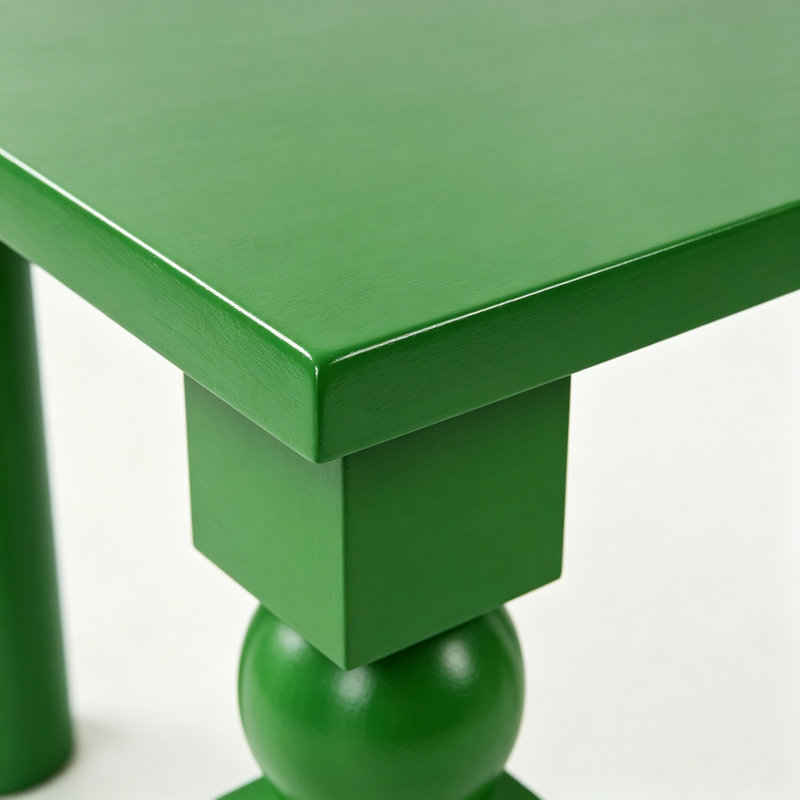 Table d'entrée Mid-Century, H 31,5 po x l 70,9 po x P 11,8 po, Vert