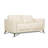 Dossett 59" Genuine Leather Square Arm Loveseat-166800817