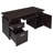 Cappuccino 2-Drawer Office Computer Desk-481913607