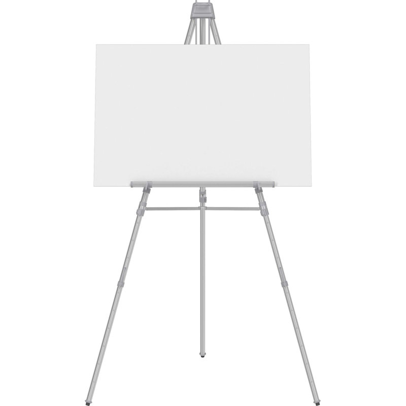 Silver Adjustable Aluminum Telescopic Floor-Standing Easel Stand