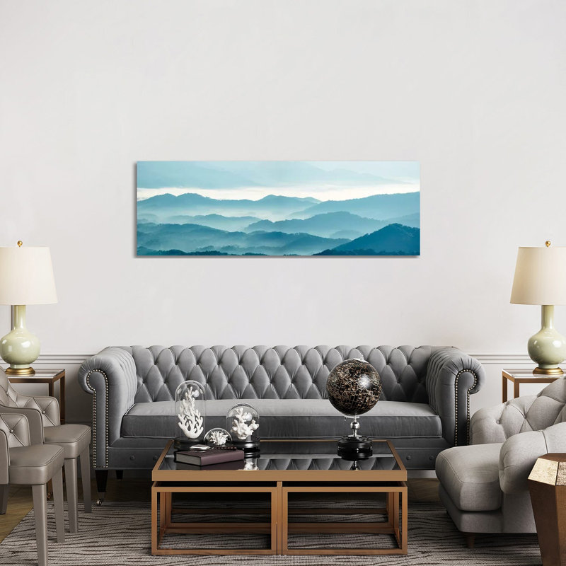 Giclée Misty Mountains, H 20 po x l 60 po