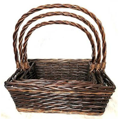 Ensemble de 3 paniers en osier