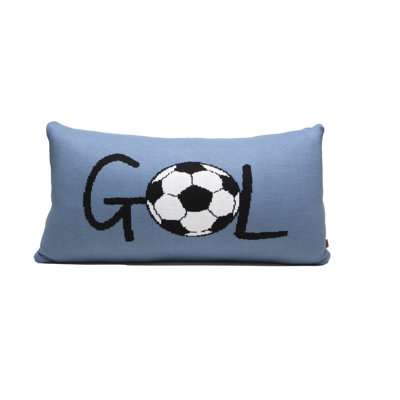 Cotton Blend Reversible Throw Pillow
