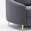 Chaise en lin gris yuina
