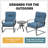 Craigmore 2 - Person Modular Patio Conversation Sets with Cushions-1911272404