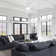 Modern 3-Blade Flush Mount Ceiling Fan with Light and Remote Control
