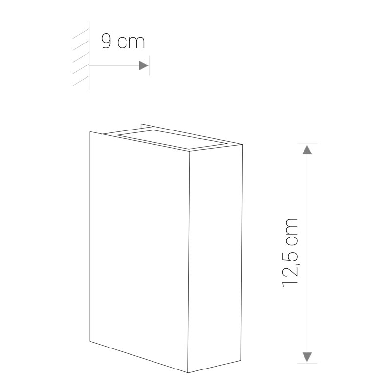 Dave Grey 12cm H Integrated LED Outdoor Flush Mount