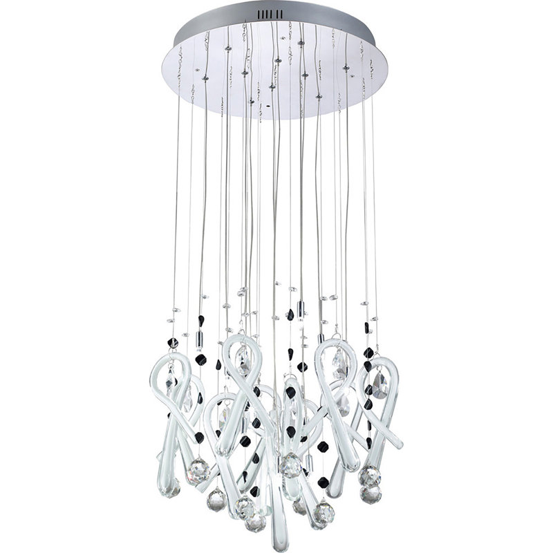10 - Light Chandelier, Polished Chrome