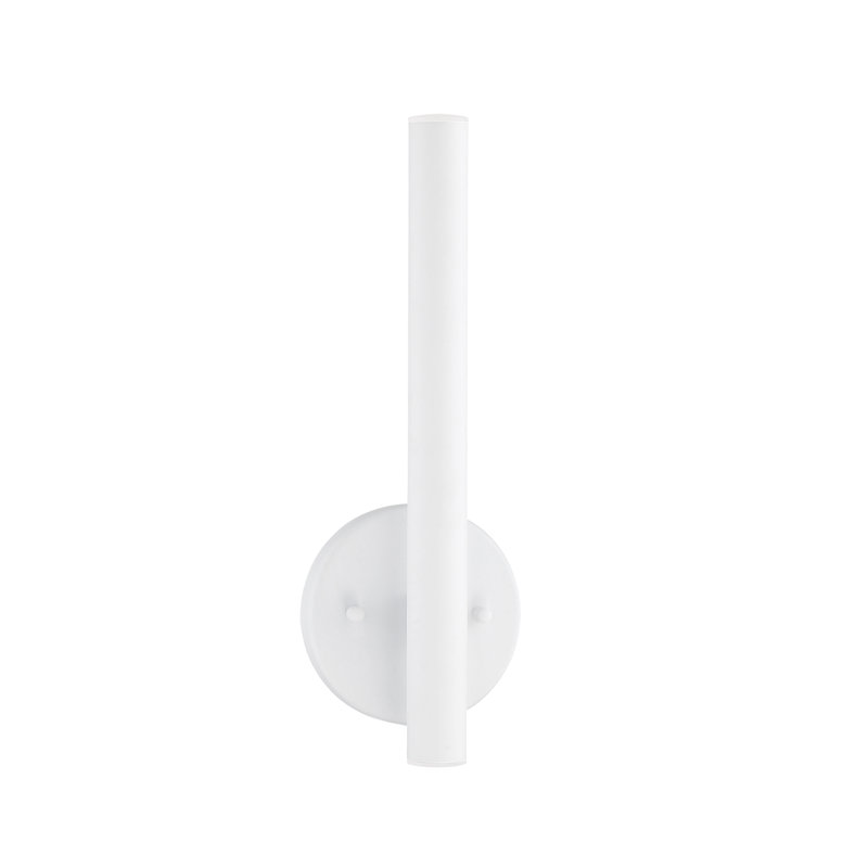Bowning LED Armed Sconce, Matte White