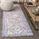 Peregrine Ornate Geometric Medallion Blue Rug