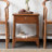 17.72" Brown Solid Wood Rectangular Coffee Table