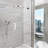 Juno Chrome Plated Wall Mount Shower Head Set with Hand Shower