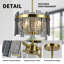 Lustre tambour 4 lumières avec verre texturé-132350443-132127055