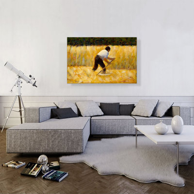" The Mower 1882 " by Georges Seurat Painting Print