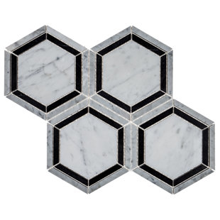 Harrison 6" x 6" Marble Mosaic Wall & Floor Tile