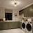 1-Transparent glass dimmable iron Flush Mount light