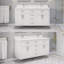 Meuble-lavabo double en bois massif l 60 po x P 22 po Kali II-2043911523-2043911525