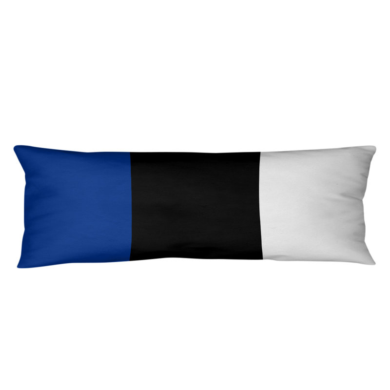 Oreiller de corps en polyester / polyester Arizona Football Stripes, Bleu / Noir, Football Tennessee