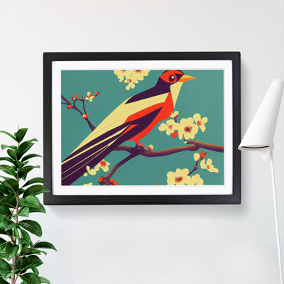 Electrifying Bird Abstract - Single Picture Frame Painting