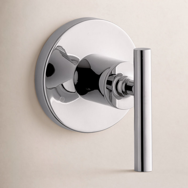 Purist Transfer Valve Trim with Lever Handle, Polished Chrome